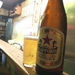 やき鳥　金富士 - 瓶ビール500円