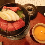 東條 - 阿波牛Ａ５すき焼きを味噌鍋で
      