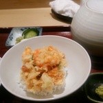 てんぷら 近藤 - 〆の天茶