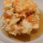 てんぷら 近藤 - 天茶のかき揚げUP(^^)v