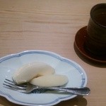 てんぷら 近藤 - フルーツは洋梨