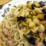 蕎麦 ひのや - 7月再々訪「きざみ鴨と茄子のぶっかけ」