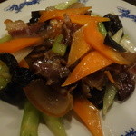 紅龍 - 湖南薫製肉と野菜炒め
