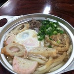 鍋焼うどん アサヒ - 鍋焼玉子うどん