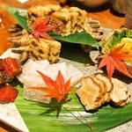 どうとんぼり　ぜん - おまかせあての五種盛り