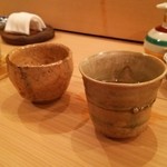 きよ田 - ぐい飲み、何やら名人の作品らしい。