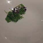 Fujiya 1935 - 岩塩で包み焼きにした稚鮎　サヤインゲンのスープ　スープ皿