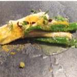 Fujiya 1935 - ふっくらと仕上げた明石産穴子　オクラのソース