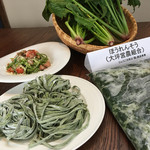 パスタ フレスカ ダンメン - 淡路島産ほうれん草で仕上げた生パスタ