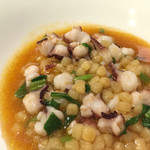 パスタ フレスカ ダンメン - 地ダコとフレーグラのトマト風味