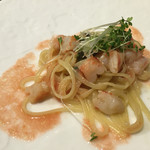 パスタ フレスカ ダンメン - エビとトマトのパスタ