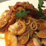 パスタ フレスカ ダンメン - 淡路島魚介たっぷりのペスカトーレ　¥1.800