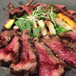 パスタ フレスカ ダンメン - 淡路牛のタリアータ