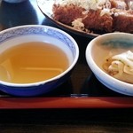 山かつ亭 - ポン酢は柑橘系（柚子？）