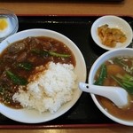 同福飯店 - 牛バラ肉丼セット 860円