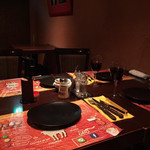 TUCANO'S Churrascaria Brasileira 渋谷 - 黒いお皿…「肉専用のお皿です」って説明があるあたり、「このお皿、乗せる余裕は肉しかありませんから…」と告げられた気分 笑