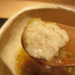 神保町 傳 - 豆腐にあたる物はボルチーニ茸を葛で練った物。