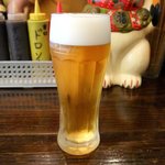 御影 こまつ - 生ビール(４００円)