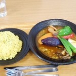 スープカレーハウスしっぽ - ベジタブル矢巾カレー