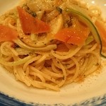 レモンとからすみスパゲティ。
          すごいコレ！