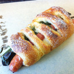 ミックスプラスベーカリー - ねぎソーセージ ゴルゴンゾーラ ￥230