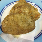 千寿雁亭 - いそべはんぺん400円
（静岡名物黒はんぺんのイソベ揚げ）
