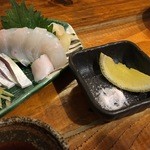 居酒屋そら家 - 松川ガレイは、塩とレモンでいただく　　2015.12