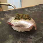 鮨 塚本 - 鯵に薬味