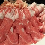 中国火鍋専門店 小肥羊 - お肉盛り～