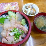 清水港 - 【真鯛づけと中トロあぶり丼…790円】2010/7