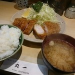 ロースカツ定食(1100円）2015年12月