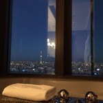 マンダリンオリエンタル 東京 - 客室お風呂からスカイツリー