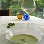 ガーデンレストラン - 枝豆のスープ