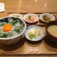 京都石塀小路豆ちゃ 有楽町 - 釜揚げしらすとしその香どんぶり