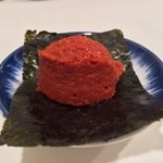 すみれ - 最近発売された新トッピング、唐玉。ま、からみそなンである。龍上海さンのパクr、もとい、インスパイア、かな。辛さは適度、でも、龍上海さンのからみそのほうがパワフルだと思う