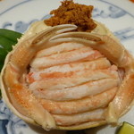 座屋 - 香箱蟹（セイコガニ）の甲羅詰め
