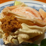 座屋 - 香箱蟹（セイコガニ）の甲羅詰め