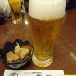 Midori Zushi Sushi Matsu - 生ビール&つきだし