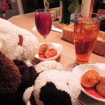 bistro D - こちらが、あつあつライスコロッケ。
      