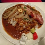 Hachi Cafe - ベーコンステーキカレー（2015.12）