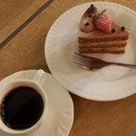 ソネ - チョコレートフルーツショートケーキ