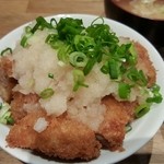 豊家 - おろしだしカツ丼(特盛ハーフ)