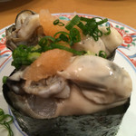 廻鮮寿司 塩釜港 - やっぱり冬は「牡蠣軍艦」（2015.12）