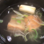 廻鮮寿司 塩釜港 - 脂が乗ったネギマ汁（2015.12）