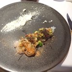 レストラン マノワ - 海老のマリネとレモングラスのムース　ゆずの香り（2015.11）