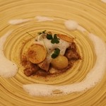 T.N - キタアカリのニョッキ　ボルチーニ茸とシャテーヌ栗