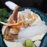 料理旅館 かねとも - カニ刺し