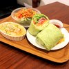 Thomas Cafe - 料理写真:人気のラップサンドイッチのサラダ＆デリ＆ドリンクセット