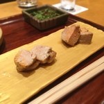 寿し処 寿々 - あん肝 右が煮、左が蒸し