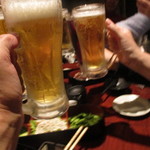 旬彩・DINING 貢 - 本日２度目の乾杯　帰路電車の中では完敗( ･_･;)